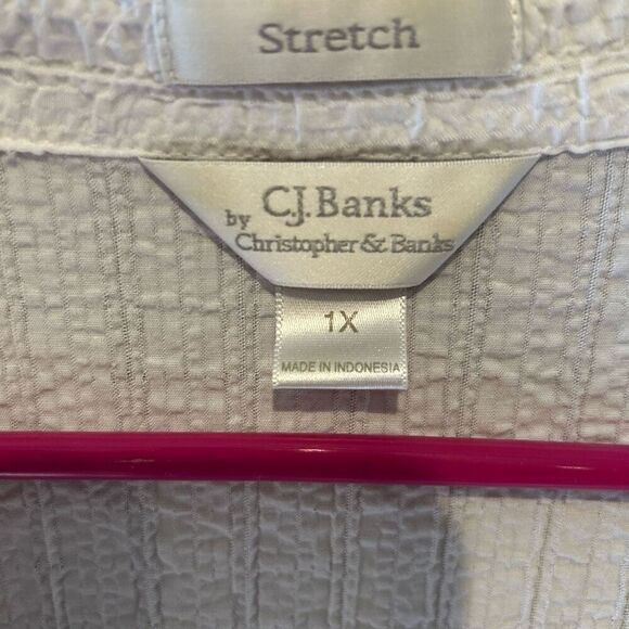 CJ Banks button up blouse size 1X - Picture 3 of 6